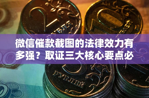 北京微信催款截图的法律效力有多强？取证三大核心要点必须知道！