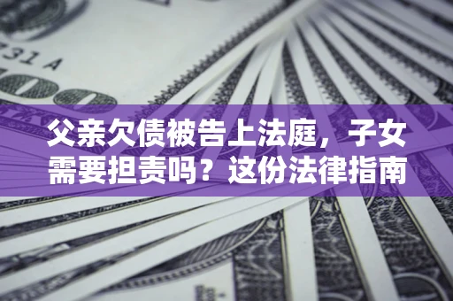 北京父亲欠债被告上法庭，子女需要担责吗？这份法律指南必须看完