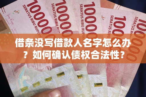 北京借条没写借款人名字怎么办？如何确认债权合法性？