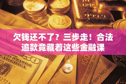 北京欠钱还不了？三步走！合法追款竟藏着这些金融课