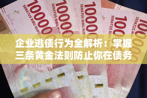 北京企业逃债行为全解析：掌握三条黄金法则防止你在债务乱局中“踩雷”