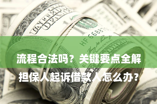 北京

担保人起诉借款人怎么办？流程合法吗？关键要点全解析